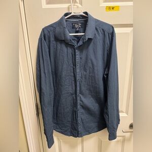 Mens Original Penguin Long Sleeve Button Down Dress Shirt Size 17 36/37